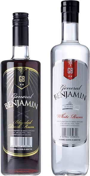 General Benjamin Blended Dark and White Rum